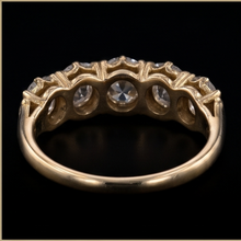 Anniversary Band Round Old Miner Natural Earth Mined Diamond 5 Stone Jewellery 5 Carats