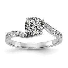 Anniversary Ring Old Mine Cut Real Diamond Twisted Shank Jewelry 2.75 Carats