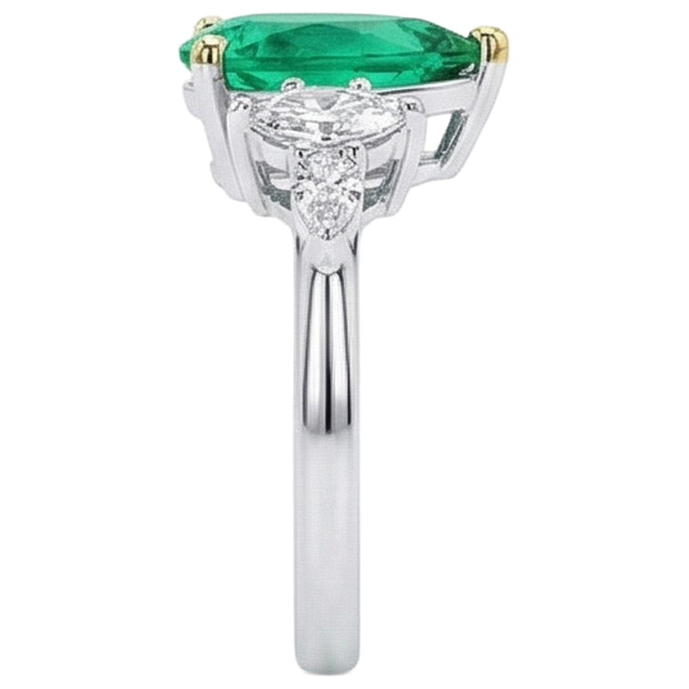 Brilliant Gemstone Ring 3 ct – profile view