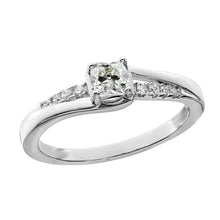 Anniversary Ring Round & Cushion Old Cut Natural Diamond Prong Set 2.25 Carats