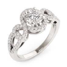 Anniversary Round Real Natural Earth Mined DIAMOND ( NOT LAB GROWN ) Engagement Ring Antique Style 2 Ct. WG 14K