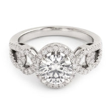 Anniversary Round Real Natural Earth Mined DIAMOND ( NOT LAB GROWN ) Engagement Ring Antique Style 2 Ct. WG 14K