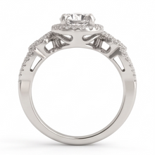 Anniversary Round Real Natural Earth Mined DIAMOND ( NOT LAB GROWN ) Engagement Ring Antique Style 2 Ct. WG 14K