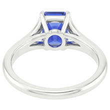 natural emerald sapphire 3ct ring side angle