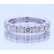 Anniversary Band Natural Earth Mined Diamond White Gold Jewellery 3.50 Carats