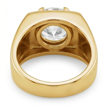 Antique Cushion Mens Ring – Diamond 2 ct 10K Yellow Gold