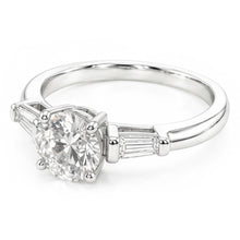 Antique European 3-Stone Ring – Fine Diamond 2.50 ct 14 Karat White