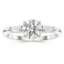 Antique European 3-Stone Ring – Fine Diamond 2.50 ct 14 Karat White