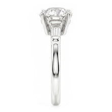 Antique European 3-Stone Ring – Fine Diamond 2.50 ct 14 Karat White