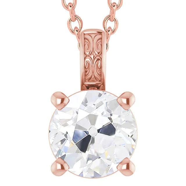 Antique Look 5 Carat Real Diamond Pendant