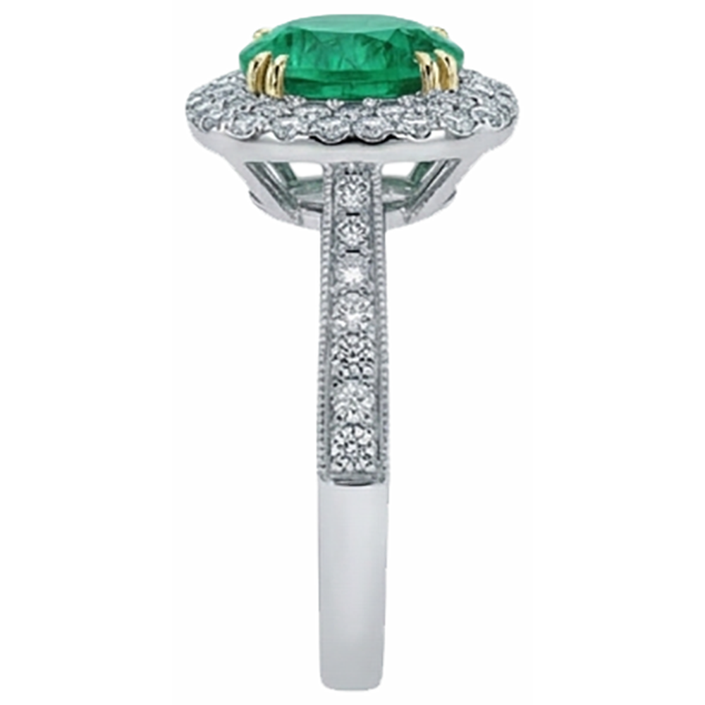 High-End Gemstone Ring 3 ct – back view