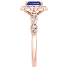 Antique Style Blue Sapphire Natural Earth Mined Diamond Ring 3 Carats Gemstone