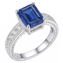 Antique Style Natural Earth Mined Diamond Ring Basket Setting Blue Sapphire 1.75 Carats