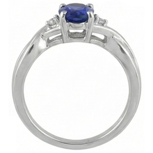 natural round tanzanite 1.60ct ring top view