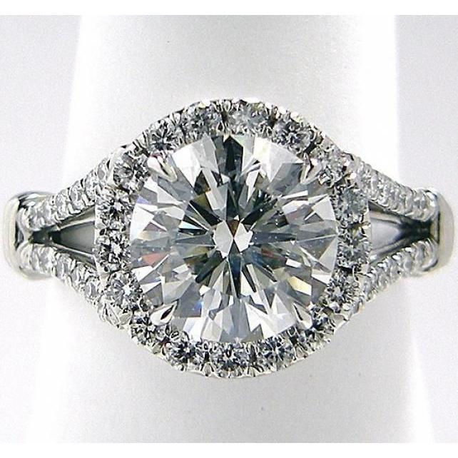 Antique Style Real Diamond Engagement Ring 3.75 Ct.