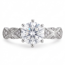 Antique Style Real Natural Earth Mined DIAMOND ( NOT LAB GROWN ) Anniversary Ring 1.76 Carats White Gold 14K