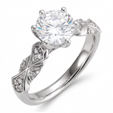 Antique Style Real Natural Earth Mined DIAMOND ( NOT LAB GROWN ) Anniversary Ring 1.76 Carats White Gold 14K