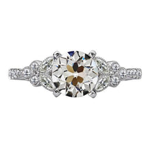 Antique Style Round & Marquise Old Cut Natural Diamond 6 Carats 14K Gold