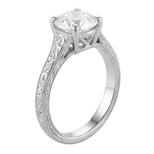 Antique Style Solitaire Round Old Natural Earth Mined Diamond Ring 1.50 Carats