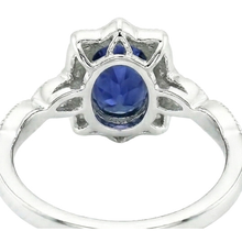Antique Type Sapphire Natural Earth Mined Diamond Ring