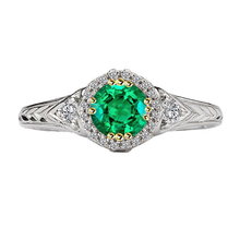 Brilliant Fine Emerald Gemstone Ring 2 ct – main view