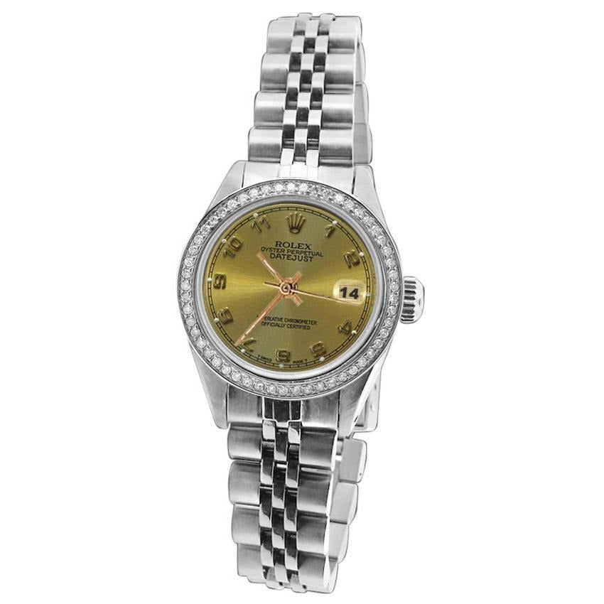 Diamond Bezel Jubilee Ss Bracelet