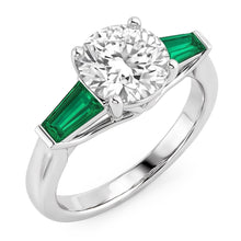 Art Deco Jewellery New Antique Cut Real Natural Earth Mined Diamond Emerald Ring Gold 14K