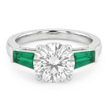 Art Deco Jewellery New Antique Cut Real Natural Earth Mined Diamond Emerald Ring Gold 14K
