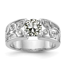 Art Nouveau Jewelry New Women’s Ring Old Cut Real Diamond Leaf Style
