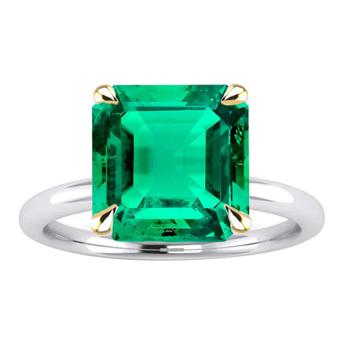 Premium Emerald Precious Stone Ring 5 ct – main view