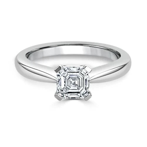 Natural Diamond Ring 1.60ct - White Gold 14K