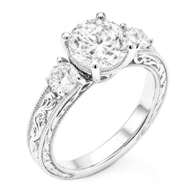 Authentic Anniversary Band Brilliant Diamond 3-Stone Ring 2 ct