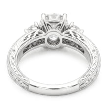 Authentic Anniversary Band Brilliant Diamond 3-Stone Ring 2 ct