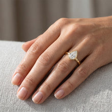 Authentic Brilliant Diamond Solitaire Engagement Ring – 14K