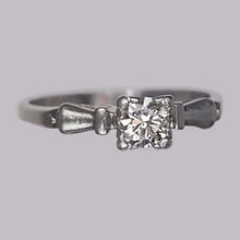 1 Carat Solitaire Ring Round Old Mine Cut Natural Earth Mined Diamond Gold 14K Jewelry