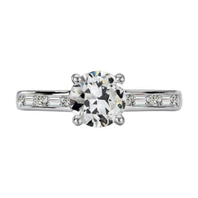 Baguette & Round Old Cut Real Diamond Gold Ring 4.50 Carats