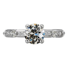 Baguette & Round Old Mine Cut Natural Diamond Ring 5.50 Carats