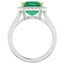 Handmade Precious Stone Ring 4 ct – top view