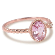 Beautiful Oval Pink Kunzite & Natural Earth Mined Diamond Wedding Ring 13.15 Ct Rose Gold