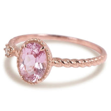 Beautiful Oval Pink Kunzite & Natural Earth Mined Diamond Wedding Ring 13.15 Ct Rose Gold