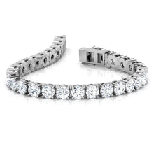Beautiful Round Cut Real Diamond Tennis Bracelet Fine Gold Jewelry 7.5 Ct