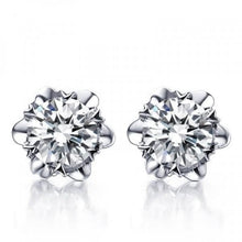 Beautiful Round Shape Genuine Diamond Stud Earring 3 Carat White Gold 14K