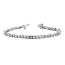 Beautiful Round White Natural Diamond Tennis Bracelet Solid Gold 6.75 Carats