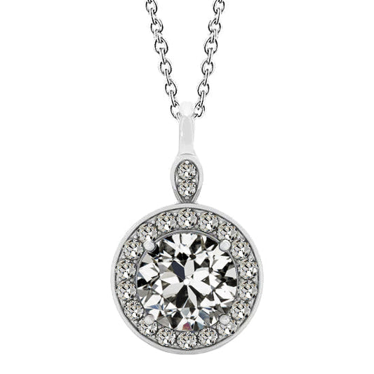 Shimmering Fine Diamond Halo 1.50 ct – main view
