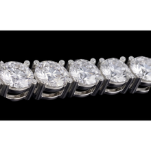 Beautiful Lab Grown Tennis Bracelet 5 Carat White Gold 14K