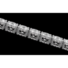 Beautiful Lab Grown Tennis Bracelet 5 Carat White Gold 14K