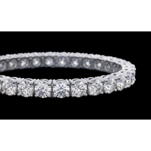 Beautiful Lab Grown Tennis Bracelet 5 Carat White Gold 14K
