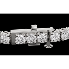 Beautiful Lab Grown Tennis Bracelet 5 Carat White Gold 14K