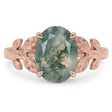 Bespoke 4.0-ct Dendritic Agate Precious Stone Ring