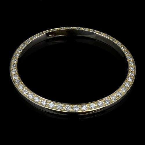 Bezel Genuine Round Diamond 2.5 Carats 26 mm Custom  To Fit Rolex Datejust Or Date Watch